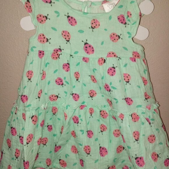Koala Kids Baby Girls Size 9 Months 2 Pack Dress & Diaper Cover Set NWT - Picture 4 of 5